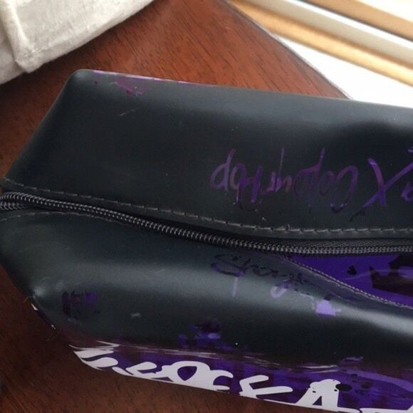 Colourpop x Shayla Makeup Bag Limited Edition purple zip mini tote cosmetic Case - Picture 9 of 12